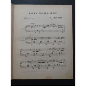 IZAMBARD Régina Polka Franco-Russe Piano