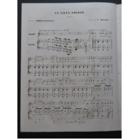 MASINI F. Un vieux soldat Chant Piano ca1850