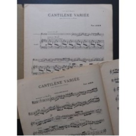 AUBIN Tony Cantilène variée Violoncelle Piano 1946