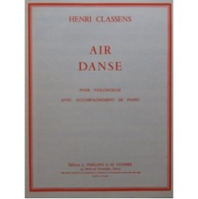 CLASSENS Henri Air et Danse Violoncelle Piano 1968
