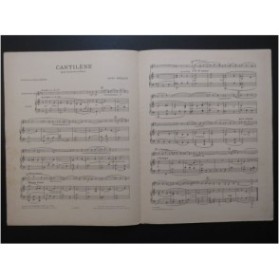 AMELLER André Cantilène Piano Clarinette 1952