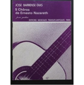 BARRENSE DIAS José 5 Chôros de Ernesto Nazareth Guitare 1968