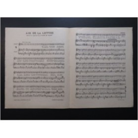 MICHEL ROUSSET LOUVIOT Flirt et Bluff  Air de la Lettre Chant Piano 1926