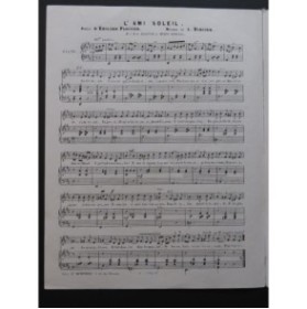 DARCIER L. L'Ami Soleil Chant Piano ca1850
