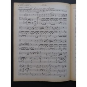 KREUTZER L'Homme sans façon Manuscrit Chant Piano 1917