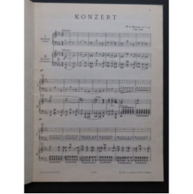 MOZART W. A. Klavierkonzert KV 491 2 Pianos 4 mains