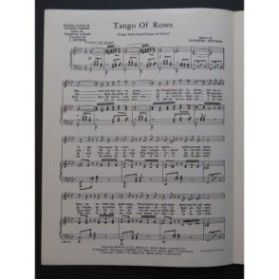 SCHREIER-BOTTERO Tango of Roses Chant Piano 1952