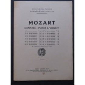 MOZART W. A. Sonate No 14 Violon Piano