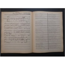 PELLEGRIN Noël de Paris Manuscrit Chant Piano 1916