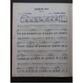 ARNAUD Étienne Fleur du Pays Chant Piano ca1860