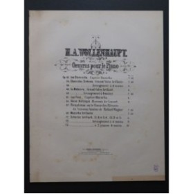 WOLLENHAUPT H. A. Valse Héroïque Piano ca1880