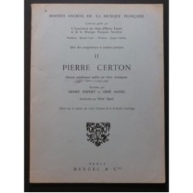 CERTON Pierre Chansons polyphoniques Chant 1967
