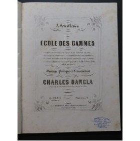 DANCLA Charles Ecole des Gammes op 74 No 3 Violon ca1879