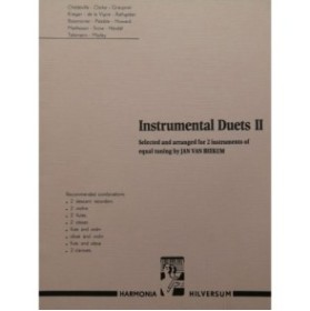 Instrumental Duets II pour 2 flûtes Hautbois Clarinettes 1973