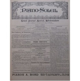 Piano Soleil No 2 Wormser F. David Chant Piano 1897