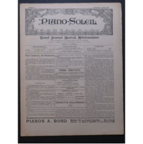 Piano Soleil No 2 Wormser F. David Chant Piano 1897