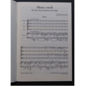SCHUMANN Robert Messe C moll Chant Piano 1984