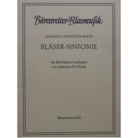 BACH Johann Christian Bläser Sinfonie Cuivres 1977