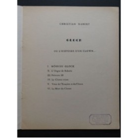 NABERT Christian Glock ou l'Histoire d'un Clown Pièces Piano 1964