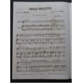 ABADIE Louis Youla ! Youlette ! Chant Piano ca1850