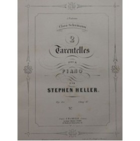 HELLER Stephen Tarentelle No 2 Piano ca1880