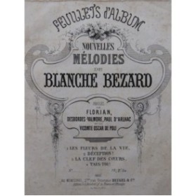 BEZARD Blanche Les Fleurs de la Vie Chant Piano ca1858