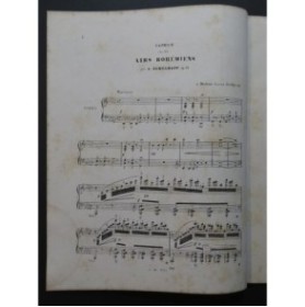 SCHULHOFF Jules Airs Bohémiens Piano ca1850