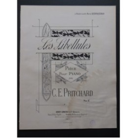 PRITCHARD C. E. Les Libellules Piano ca1897