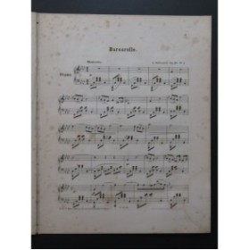 RUBINSTEIN Anton Barcarolle Piano ca1868