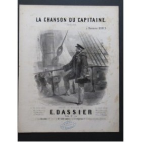 DASSIER Ernest La Chanson du Capitaine Chant Piano ca1840