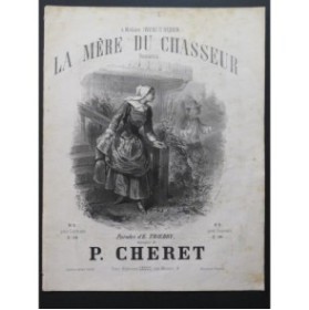 CHERET P. La mère du chasseur Chant Piano ca1850
