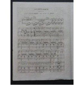 MASINI F. Les petits sabots Chant Piano ca1858