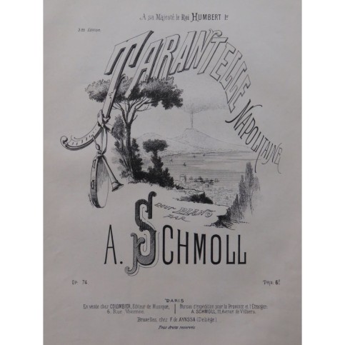 SCHMOLL Anton Tarentelle Napolitaine Piano ca1890