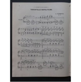 SCHMOLL Anton Tarentelle Napolitaine Piano ca1890