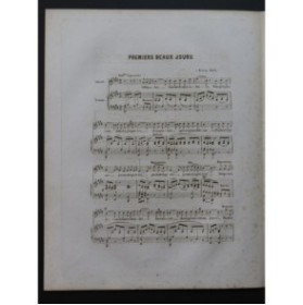 BÉRAT Frédéric Premiers Beaux Jours Chant Piano 1843