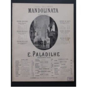 PALADILHE E. Mandolinata Piano ca1890