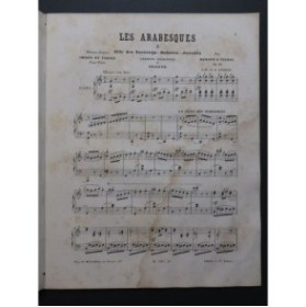 DE VILBAC Renaud Les Arabesques Chansons Espagnoles Piano 1871