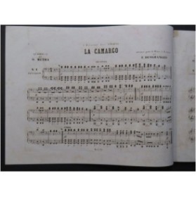 MÉTRA Olivier La Camargo Quadrille Piano 4 mains 1876