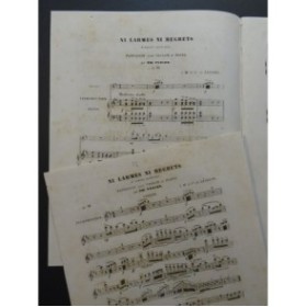 PÉRIER Em. Ni Larmes Ni Regrets A. Boieldieu Fantaisie Violon Piano ca1880