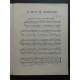THOMAS F. X. Les Echos de Massabielle Piano XIXe siècle