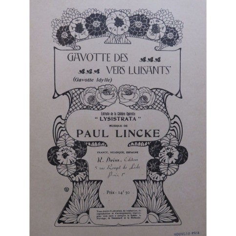 LINCKE Paul Gavotte des vers luisants Piano
