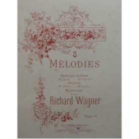 WAGNER Richard Dors mon enfant Chant Piano ca1870
