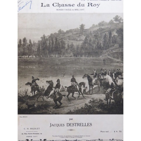 DESTRELLES Jacques La Chasse du Roy Piano