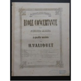 VALIQUET H. Bluette des Grains de Sable Piano 4 mains 1859