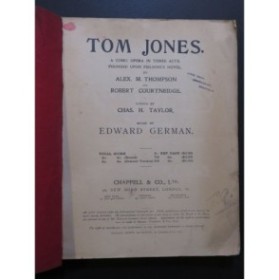 GERMAN Edward Tom Jones Opéra Piano Chant 1908