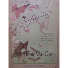 VAN GAEL Henri Les Papillons Une Fête à Tarente Piano 4 mains ca1900