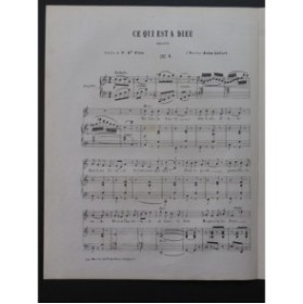 HENRION Paul Ce qui est à Dieu Chant Piano 1858