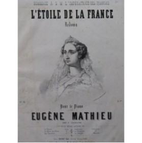 MATHIEU Eugène L'Étoile de la France Piano ca1850