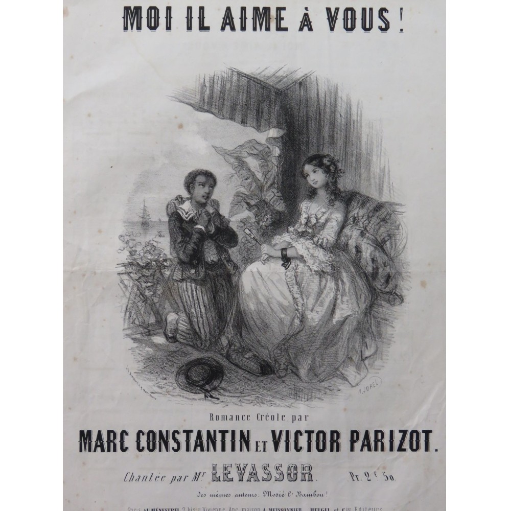 CONSTANTIN Marc PARIZOT Victor Moi il aime à vous Chant Piano ca1850