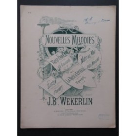 WEKERLIN J.B. La Rose d'Estelle Chant Piano 1885